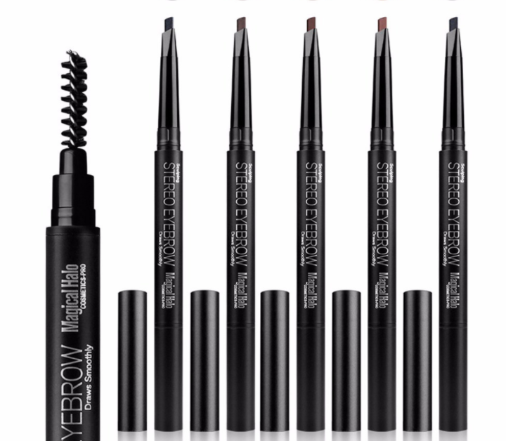 Angled Eyebrow Pencil by Magic - With Brush - Creamy Application - Long Lasting