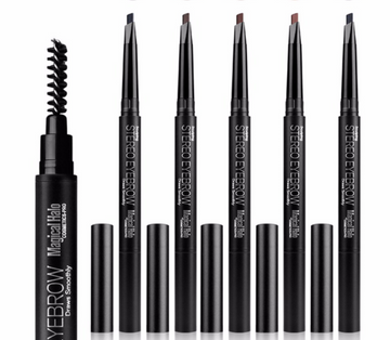 Angled Eyebrow Pencil by Magic - With Brush - Creamy Application - Long Lasting