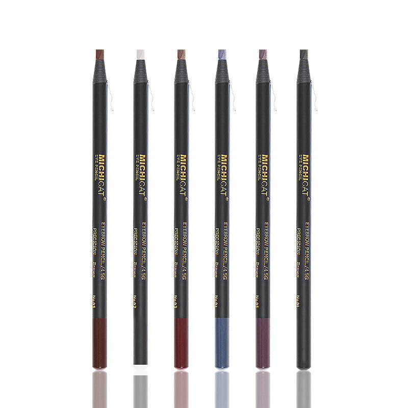 Eyebrow Pencil & Brush by Michicat - Angled for Precision - 6 Shades