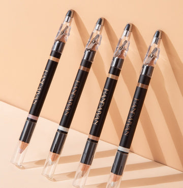 Double-Ended Eyebrow Dual-Purpose Pencil With Sharpener - Illuminate & Define