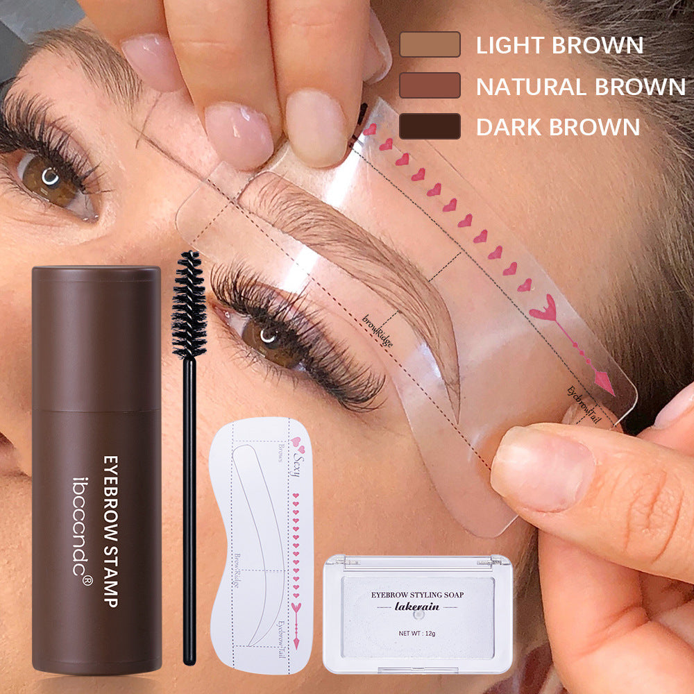 All-in-One Eyebrow Stamp and Stencil Kit | High-Pigment Colour, Easy Application