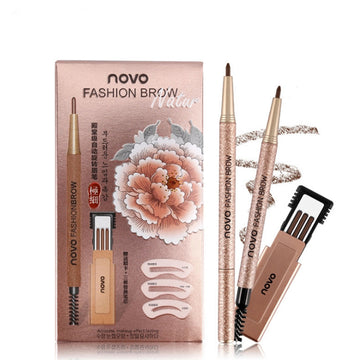 Refillable Twist-Up Brow Pencil by Novo - Waterproof - Precision Definition