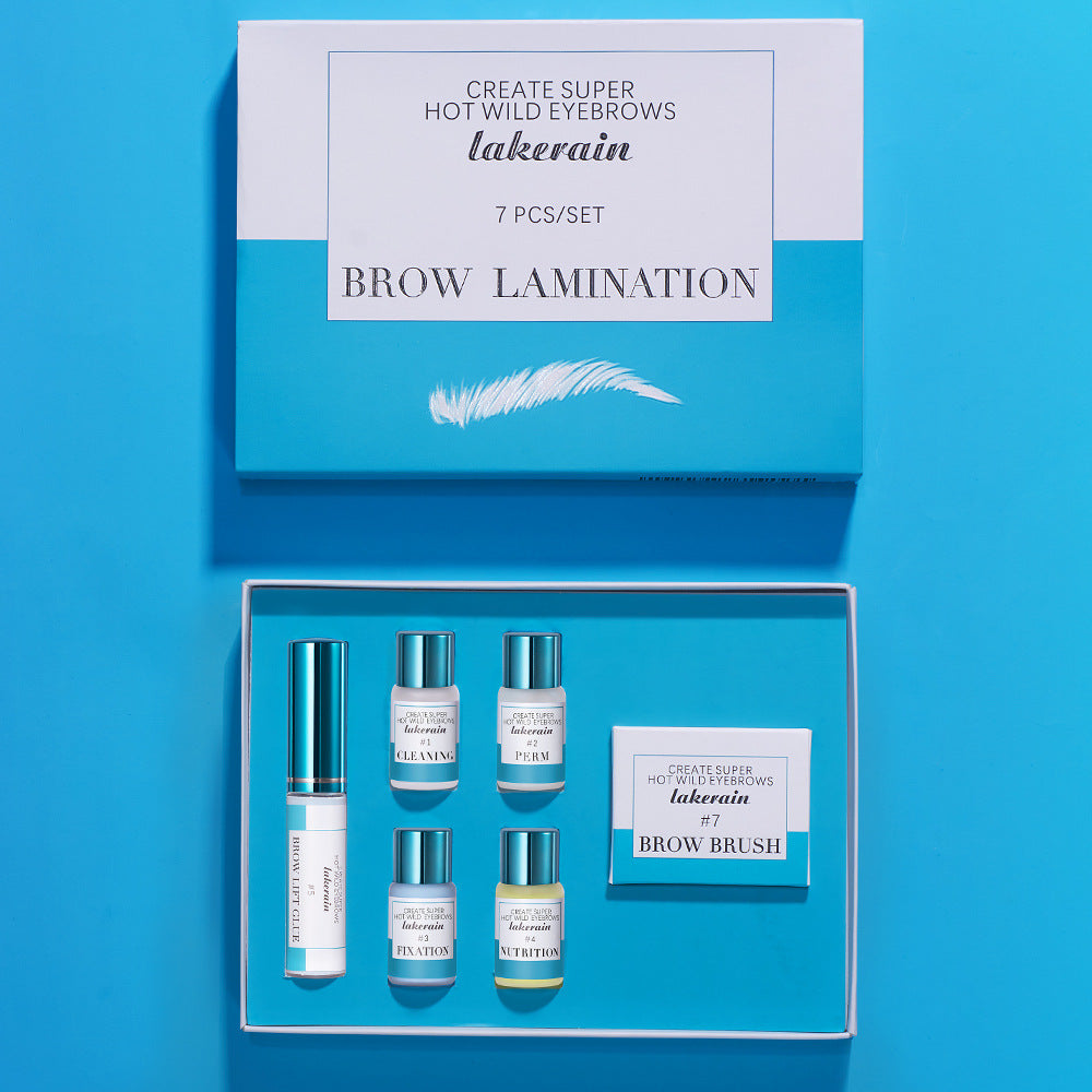 Professional-Grade Lash Lift Perm Kit + Brow Lamination Kit by Lakerain, Long Lasting Results, Multiple Use