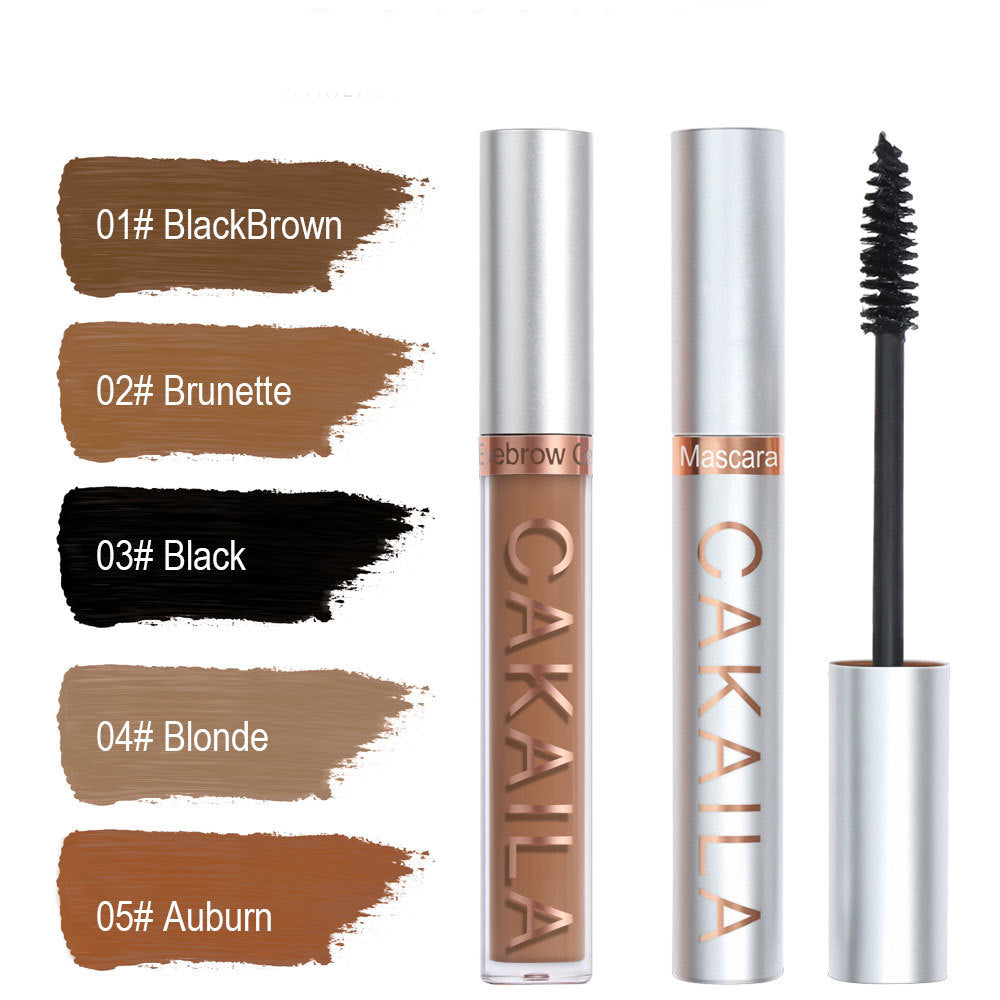 Coloured Brow Gels + Mascara Set by Cakaila - 6 Piece Set