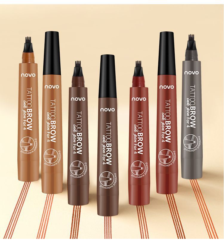 Four-Tipped Liquid Brow Pen by Novo