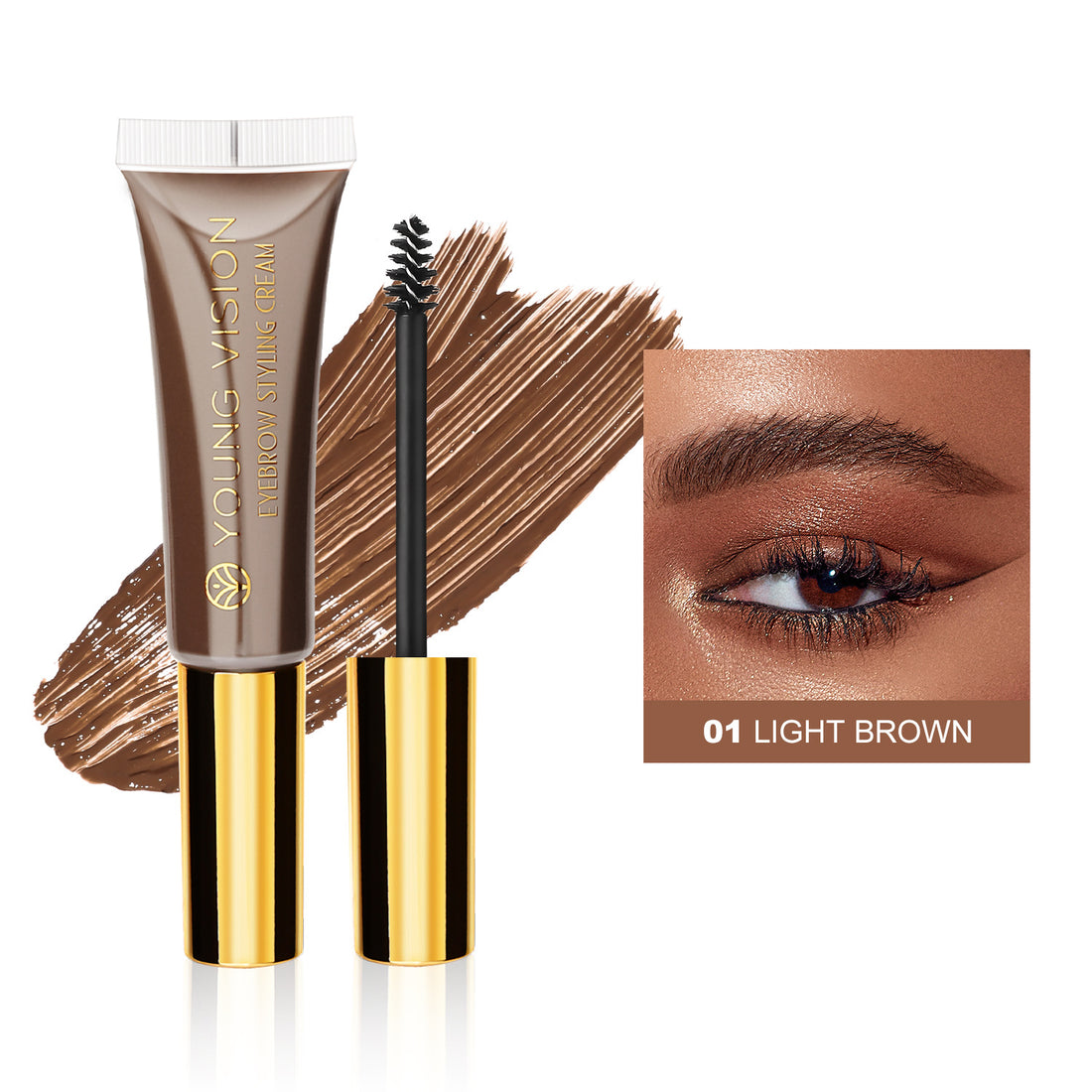 Eyebrow Styling Gel by Young Vision - 3D Effect - 4 Colours - 12ml