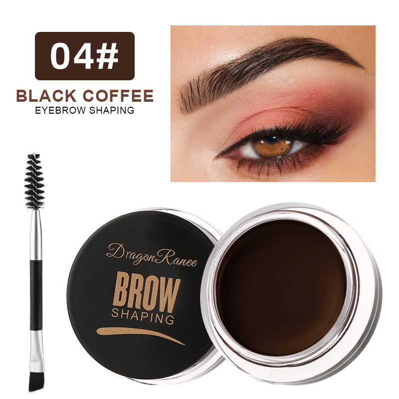 Brow Shaping Colour Cream & Brush by Dragon Rose - Easy Application