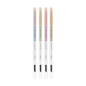 Waterproof Eyebrow Pencil & Brush - Long Lasting - 4 Colour Shades