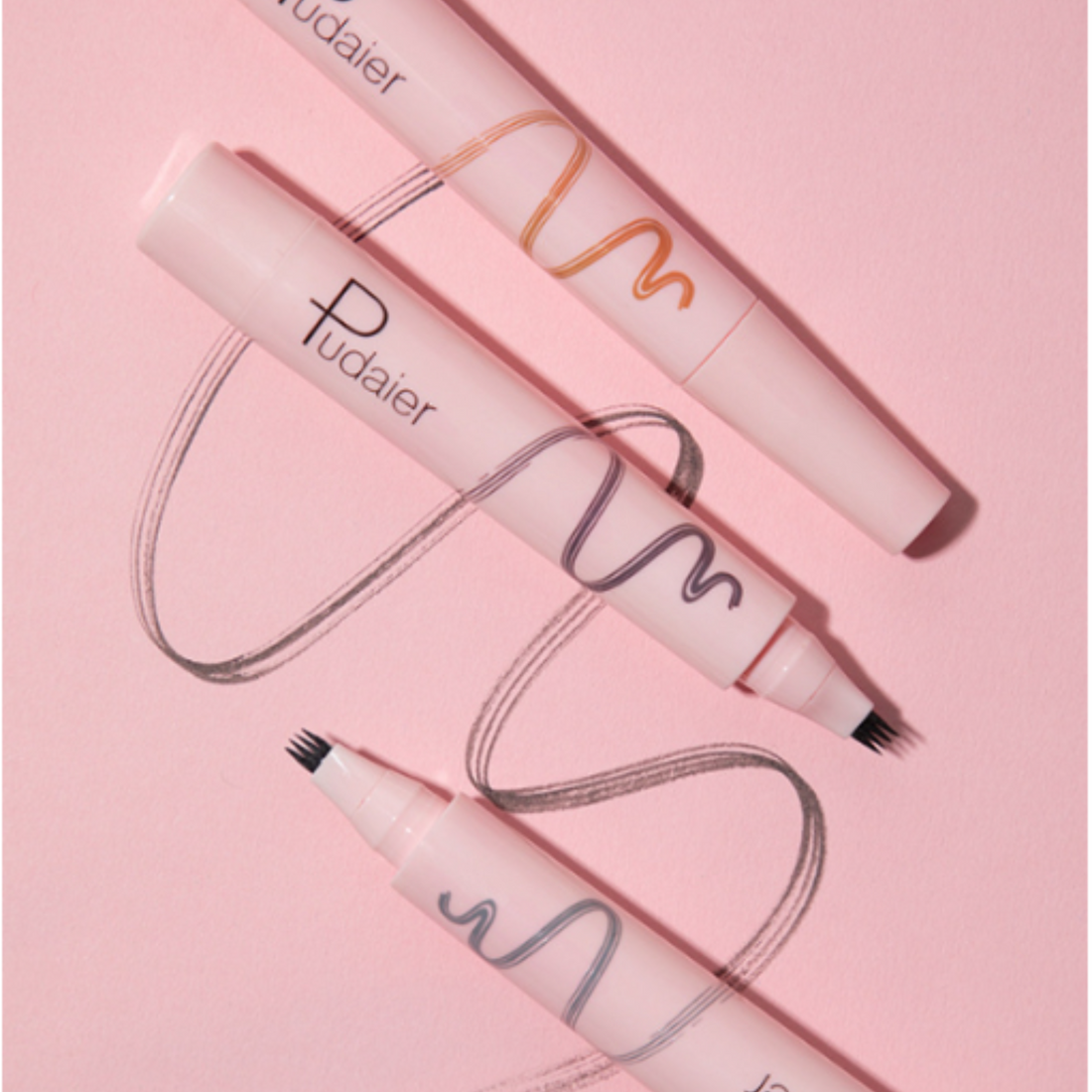 High-Pigmented 24-Hour Lasting Microblading Pen by Pudaier - Waterproof, Precision Perfect, 3 Shades