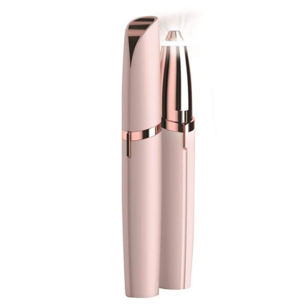 Eyebrow Epilator Trimmer with LED - USB Rechargeable - Dermatologically Safe