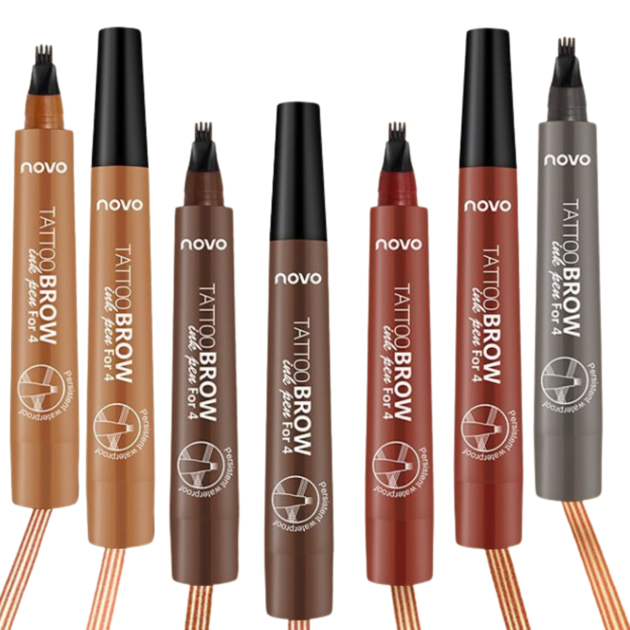 Four-Tipped Liquid Brow Pen by Novo